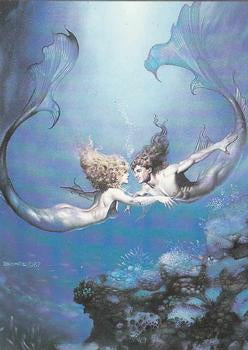 Boris Vallejo Trading Card Series 2 (1992) #56 - Pisces