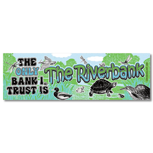 Sticker: "The Riverbank" by Arcane Bullshit Bumper Sticker