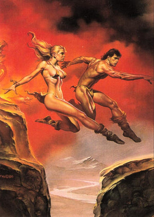 Boris Vallejo Trading Card Series 2 (1992) #86 - Broad Jump