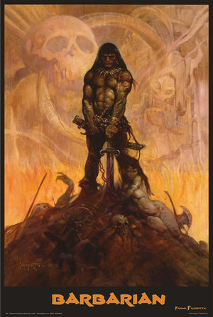 Poster: Barbarian - Frank Frazetta - Regular Poster
