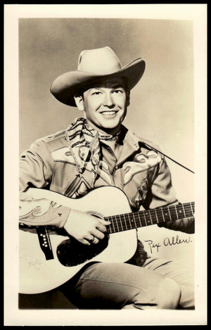 Vintage Rex Allen "The Arizona Cowboy" Fan Club Photo 5.5" X  3.5." 1950's