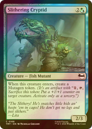 Magic The Gathering: Teenage Mutant Ninja Turtles : Slithering Cryptid (Foil)