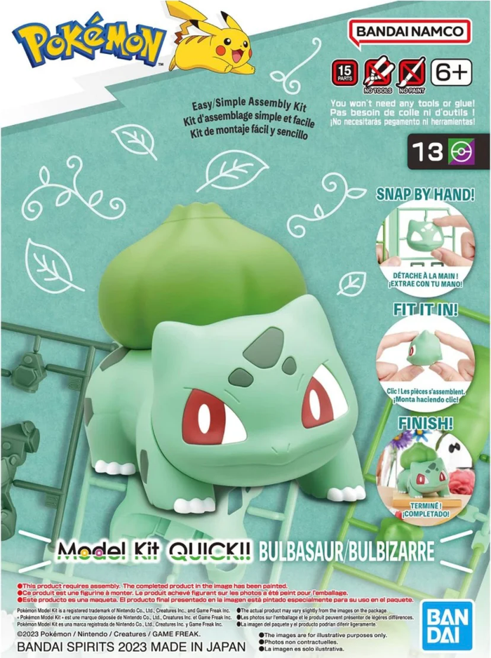 Pokemon Bulbasaur QUICK MODEL KIT