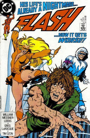 Flash #28 (1987 2nd Series) First appearance of Wally's future wife, Linda Park