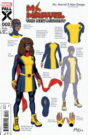 Ms. Marvel: The New Mutant #2 1:10 McKelvie Design Variant