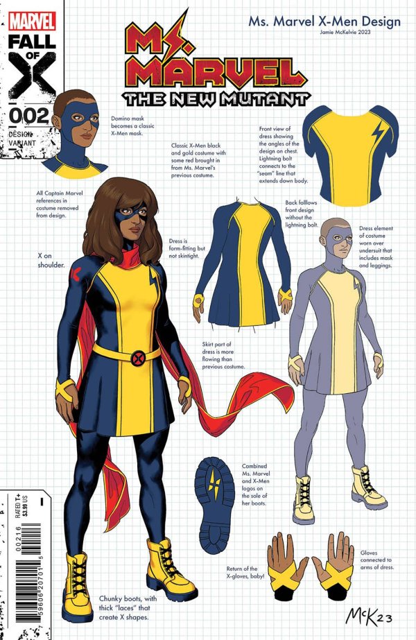 Ms. Marvel: The New Mutant #2 1:10 McKelvie Design Variant