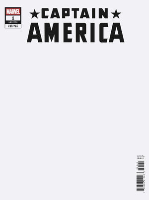 CAPTAIN AMERICA #1 (2025) BLANK COVER VARIANT