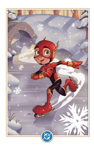 FLASH #16 (2024) CVR D CHRISSIE ZULLO DC WINTER WONDERLAND CARD STOCK VAR