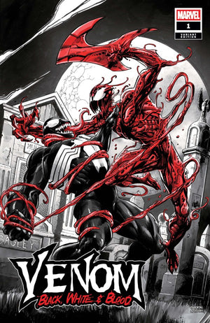 VENOM: BLACK  WHITE & BLOOD #1 MARK BAGLEY VARIANT