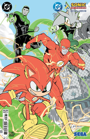 DC X SONIC THE HEDGEHOG THE METAL LEGION #3 (OF 5) CVR C TRAVIS MERCER CARD STOCK VAR