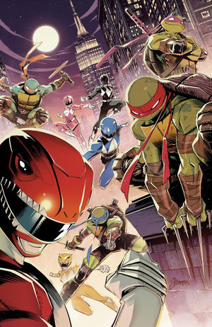 Mighty Morphin Power Rangers/Teenage Mutant Ninja Turtles III #5 C Foil Variant (Full Art  Foil, Zonno)
