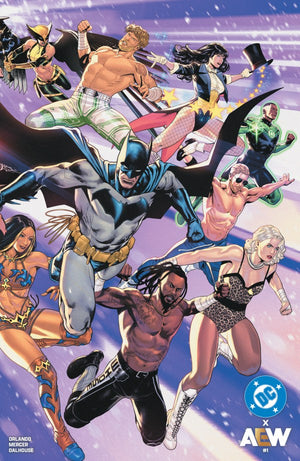 DC X AEW #1 (OF 2) CVR E LUCAS MEYER WRAPAROUND FOIL VAR
