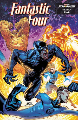 FANTASTIC FOUR #8 (2026) NETHO DIAZ BLACK PANTHER VARIANT