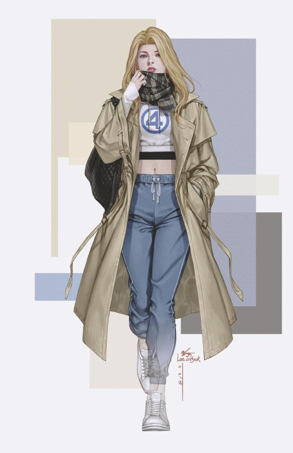 Fantastic Four #5 (2025) Inhyuk Lee Street-Verse Virgin Inc 1:50 Variant virgin cover by Inhyuk Lee