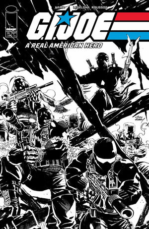 GI JOE A REAL AMERICAN HERO SILENT MISSIONS EDITION #21 CVR C INC 1:10 ANDY KUBERT B&W VAR