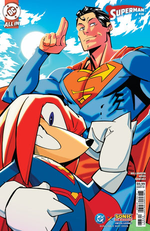 SUPERMAN #38 (2026) CVR F DANIELE DI NICUOLO DC X SONIC CARD STOCK VAR (THE REIGN OF THE SUPERBOYS)