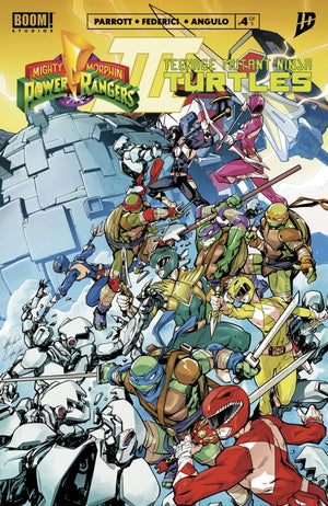 Mighty Morphin Power Rangers/Teenage Mutant Ninja Turtles III #4 B Variant (Dressed  Prasetya)