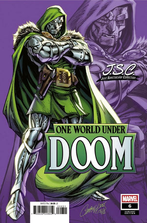 ONE WORLD UNDER DOOM #6 J. SCOTT CAMPBELL JUST SPECTACULAR COLLECTION VARIANT