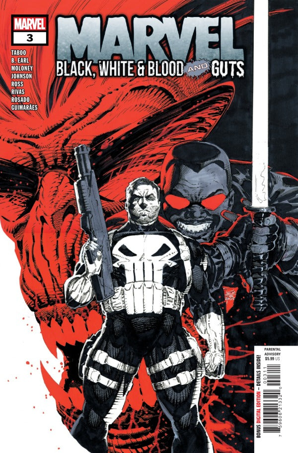 MARVEL: BLACK  WHITE & BLOOD AND GUTS #3