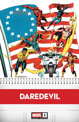DAREDEVIL #1 (2026) SAL BUSCEMA BICENTENNIAL CALENDAR HIDDEN GEM INC 1:50 VARIANT