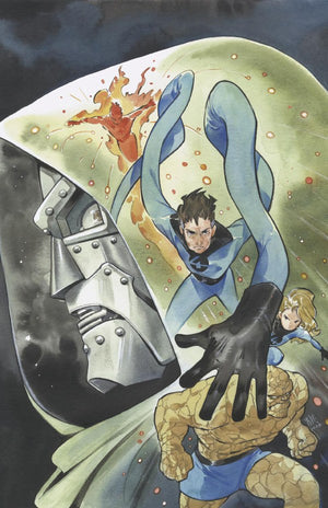 CHALLENGES OF DOOM: MR. FANTASTIC #1 PEACH MOMOKO VIRGIN INC 1:100 VARIANT