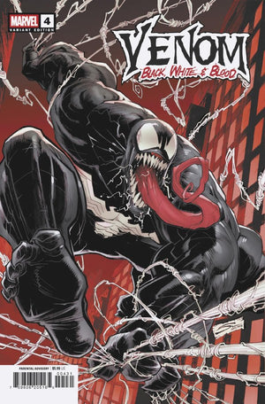 VENOM: BLACK  WHITE & BLOOD #4 GERARDO SANDOVAL VARIANT
