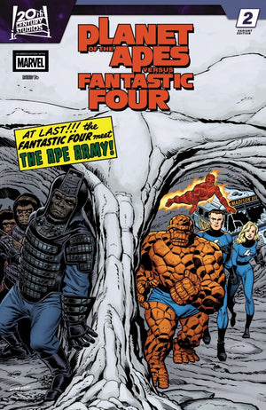 PLANET OF THE APES VS. FANTASTIC FOUR #2 RON FRENZ HOMAGE VARIANT