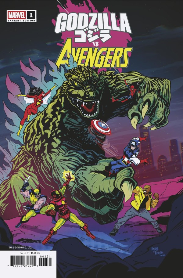 GODZILLA VS. AVENGERS #1 DAVE BARDIN VARIANT