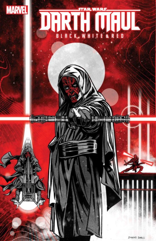 STAR WARS: DARTH MAUL - BLACK  WHITE & RED #2 DANNY EARLS VARIANT