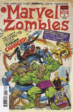 MARVEL ZOMBIES: RED BAND #1 (2025) SCOTT KOBLISH RETRO ZOMBIE VARIANT [POLYBAGGED]