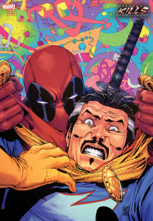DOCTOR STRANGE #17 (2024) GIUSEPPE CAMUNCOLI DEADPOOL KILLS THE MARVEL UNIVERSE VARIANT [BH]