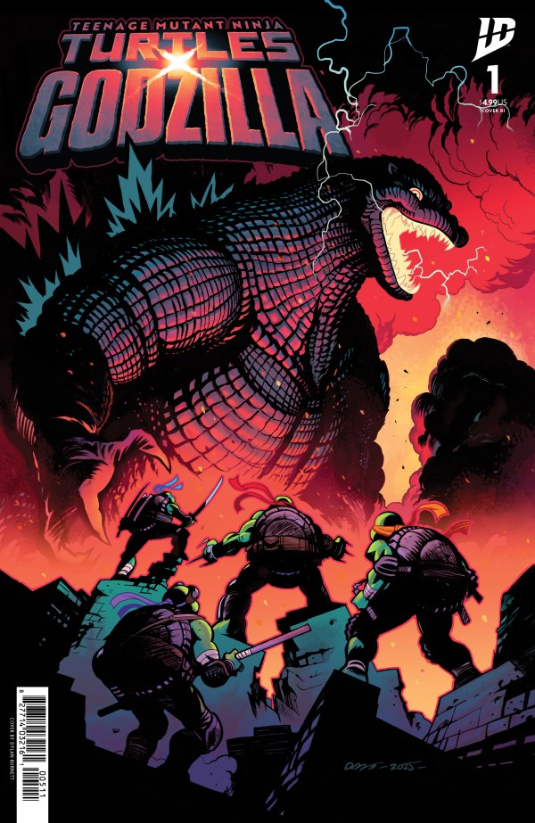 Teenage Mutant Ninja Turtles x Godzilla #1 Variant RI (25) Foil (Burnett)
