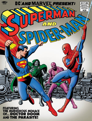 DC AND MARVEL PRESENT SUPERMAN AND SPIDER-MAN (MARVEL TREASURY EDITION #28) #1 FACSIMILE EDITION CVR B BRIAN BOLLAND  VAR