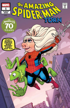 AMAZING SPIDER-MAN: TORN #1 JAVIER GARRON MUPPETS VARIANT