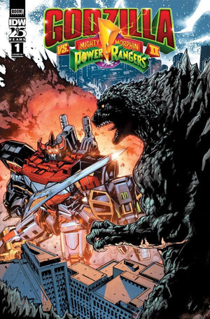 Godzilla Vs. The Mighty Morphin Power Rangers II #1 Variant RI (10) (Prasetya)