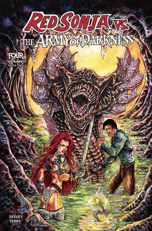 RED SONJA VS ARMY OF DARKNESS #4 CVR D NIKKOL JELENIC VAR
