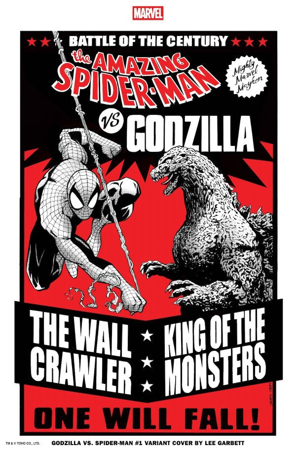 GODZILLA VS. SPIDER-MAN #1 LEE GARBETT VERSUS VARIANT