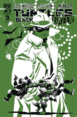 Teenage Mutant Ninja Turtles: Black  White, and Green #3 Variant B (Rossmo)
