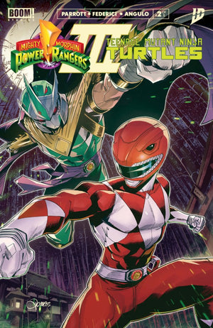 Mighty Morphin Power Rangers/Teenage Mutant Ninja Turtles III #2 A Main (Dressed  Zonno)