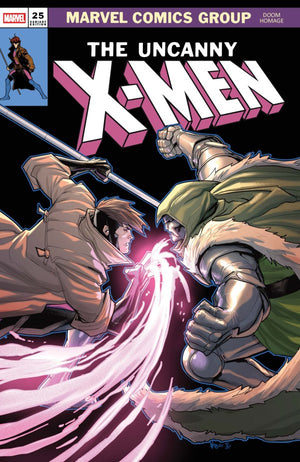 UNCANNY X-MEN #25 (2026) PETE WOODS DOOM HOMAGE VARIANT