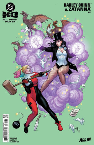 DC K.O. HARLEY QUINN VS ZATANNA #1 (ONE SHOT) CVR B FRANK CHO CARD STOCK VAR