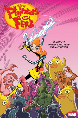 X-MEN #17 (2025) JACOB CHABOT PHINEAS AND FERB VARIANT