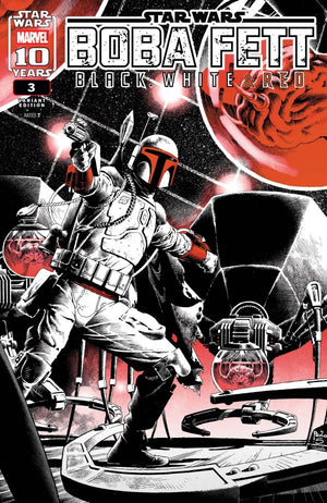 STAR WARS: BOBA FETT - BLACK  WHITE & RED #3 PAULO SIQUEIRA VARIANT