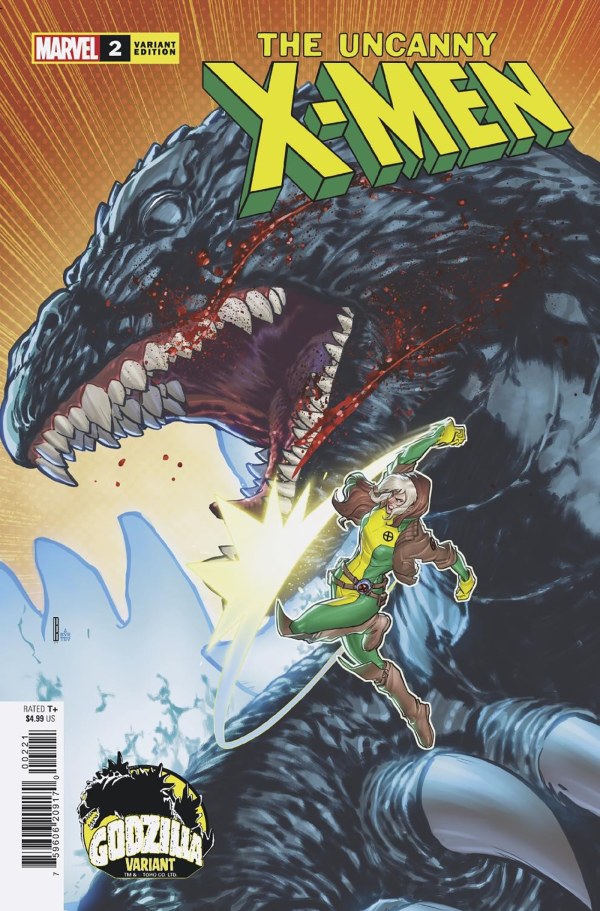 UNCANNY X-MEN #2 (2024) DAVID BALDEON GODZILLA VARIANT