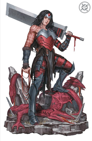 ABSOLUTE WONDER WOMAN #9 CVR E INC 1:50 INHYUK LEE VIRGIN CARD STOCK VAR