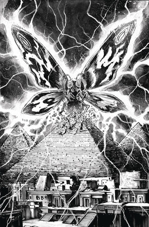 Godzilla: Here There Be Dragons II--Sons of Giants #3 Variant RI (10) (Smith B&W  Full Art)