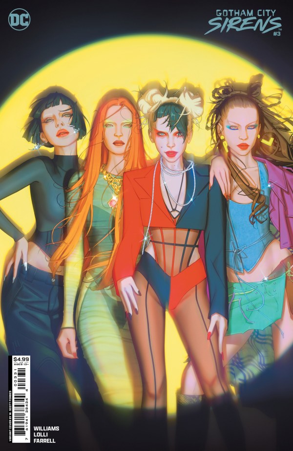 GOTHAM CITY SIRENS #3 (OF 4) CVR B W SCOTT FORBES CARD STOCK VAR