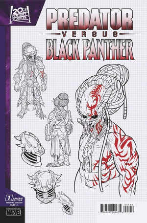 PREDATOR VS. BLACK PANTHER #1 CHRIS ALLEN DESIGN VARIANT
