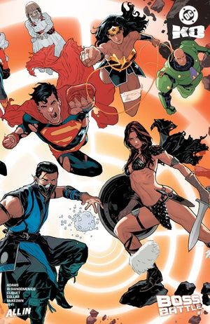 DC K.O. BOSS BATTLE #1 (ONE SHOT) CVR E JEFF SPOKES WRAPAROUND CARD STOCK VAR