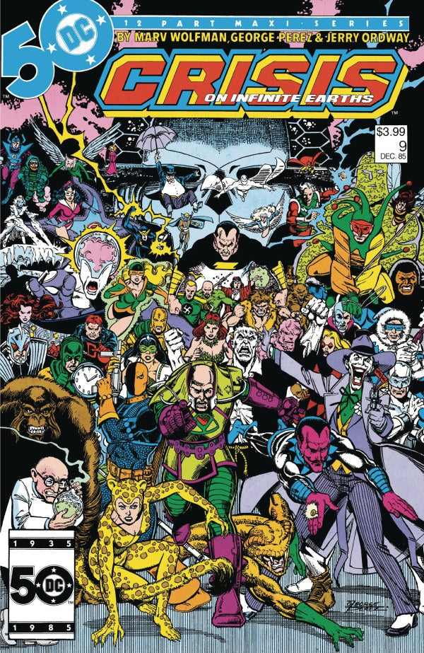 CRISIS ON INFINITE EARTHS #9 FACSIMILE EDITION CVR A GEORGE PEREZ